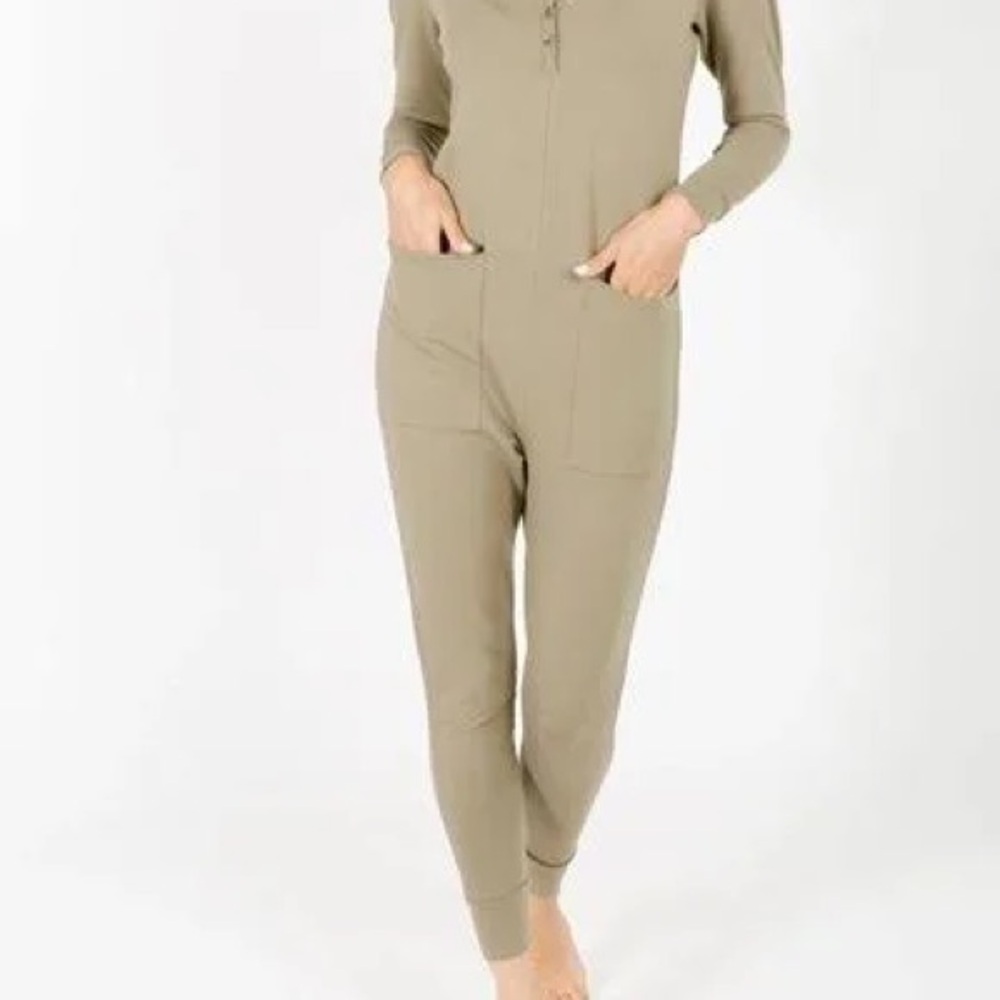 Smash + Tess Olive Green Buttoned Top